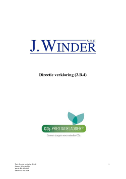 Directie verklaring (2.B.4)