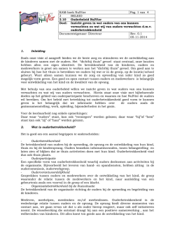 Het KAM-boek is opgebouwd uit algemene informatie en