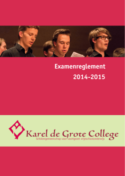 KGC Mededelingen - Karel de Grote College