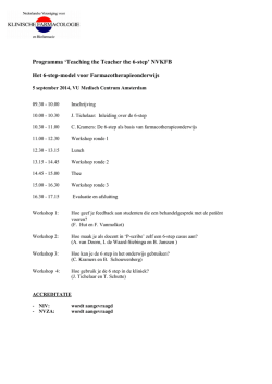 het programma van de cursus