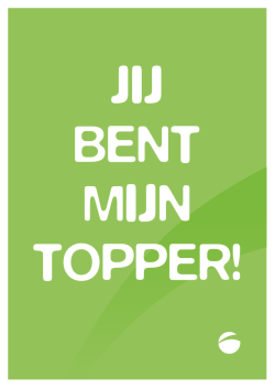 JIJ BENT MIJN TOPPER! - ROC West