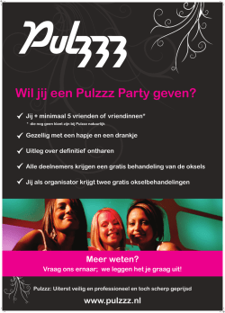 Jij + minimaal 5 vrienden of vriendinnen* Gezellig met een