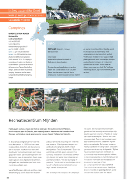 In het waterrijke Gooi kun je met je toercaravan