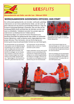 Leesflits Gooiseweg - Gebr. van der Lee