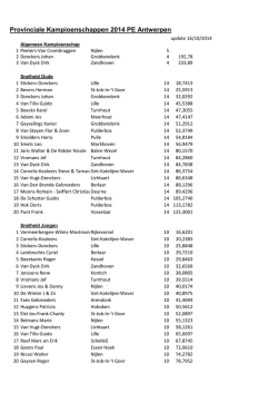 Klik hier om alle provinciale kampioenschappen te bekijken.