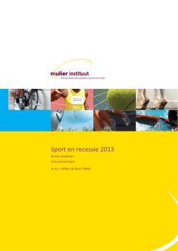 "Sport en recessie 2013" PDF document