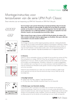 UPM ProFi Lifecycle Installatie