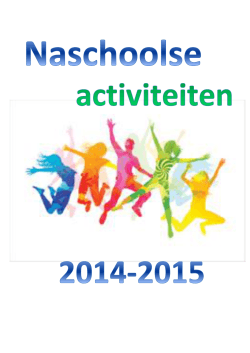 naschoolse activiteiten 2014-2015