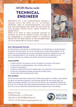 AEGIR Job Technical Engineer - AEGIR
