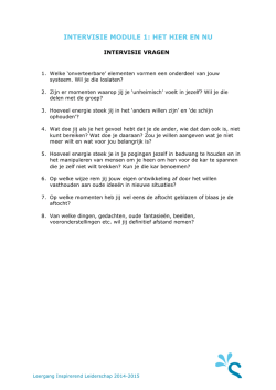Het Hier en Nu Intervisievragen