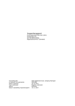 Inspectierapport - Kinderdagverblijf Ikke Ook
