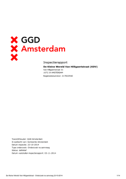 Inspectierapport KDV