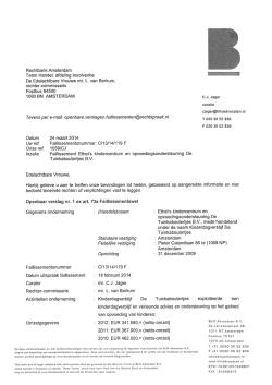 1e Faillissementsverslag