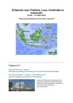 Eclipsreis Indonesie Laos Cambodja