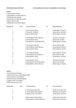 Download hier het wedstrijdschema.