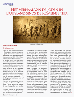 Het Verhaal van de Joden in Duitsland sinds de