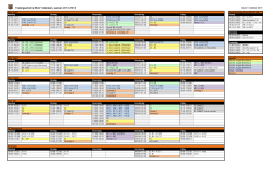 Trainingsschema RKAV Volendam, seizoen 2013-2014