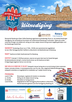 Uitnodiging 2014 - Haringparty Doesburg