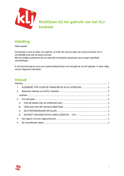 Handleiding digitaal kasboek