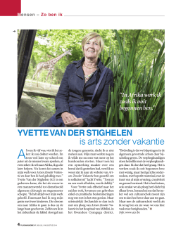 Yvette Van der Stighelen aan het woord
