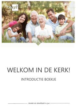 Introductie boekje - CityLight Alkmaar