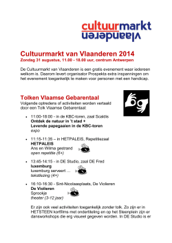 Cultuurmarkt van Vlaanderen 2014