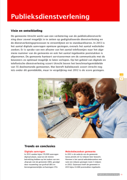 hoofdstuk Publiekdienstverlening