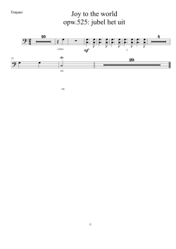 Joy to the world opw525 &ndash; Timpani