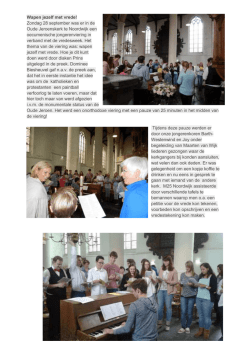 Verslag Oecumenische viering