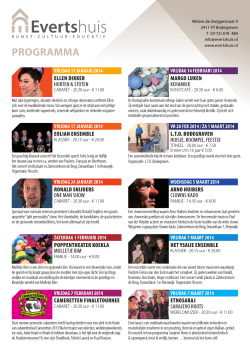 PROGRAMMA - Evertshuis