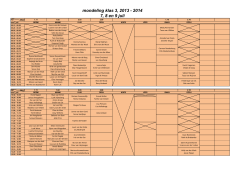 mondeling klas 3, 2013 - 2014 7, 8 en 9 juli