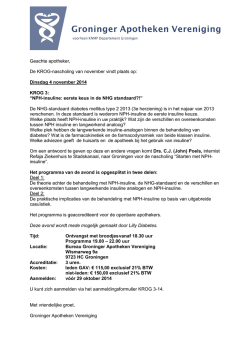 Dinsdag 4 november 2014 KROG 3: &ldquo;NPH