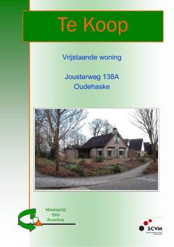 Brochure Jousterweg 138A Oudehaske