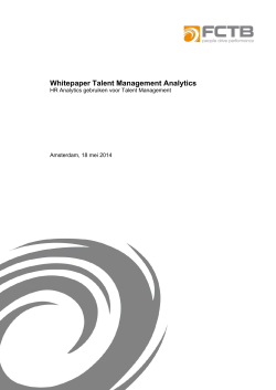Whitepaper Talent Management Analytics