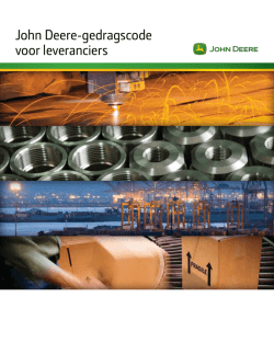 John Deere-gedragscode voor leveranciers