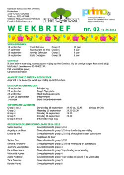 Weekbrief 2