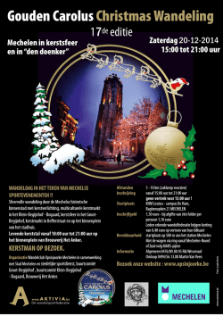 Gouden Carolus Christmas Wandeling