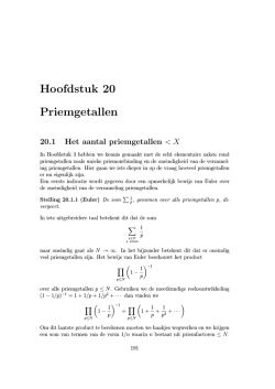 Hoofdstuk 20 Priemgetallen