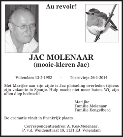 JAC MOLENAAR - Nieuw