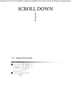 Hs13 Algebra&iuml;sche vaardigheden