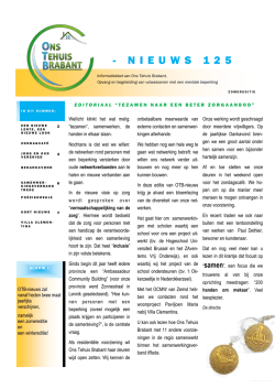 OTB Nieuws - Ons Tehuis Brabant