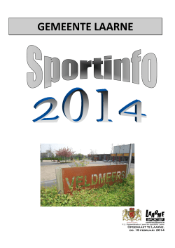 sportinfobrochure - Gemeente Laarne