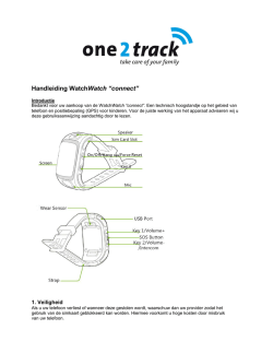 Handleiding WatchWatch &ldquo;connect&rdquo;