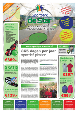 inclusief 9 holes golf