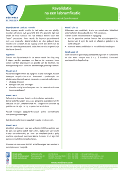 Revalidatie na een labrumfixatie