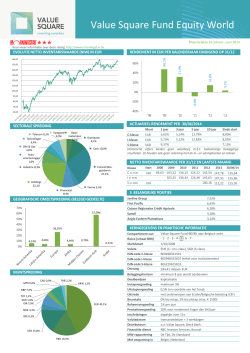 Factsheet Value Square Fund Equity World juni 2014