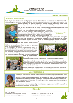 Hazenbode editie zomer 2014
