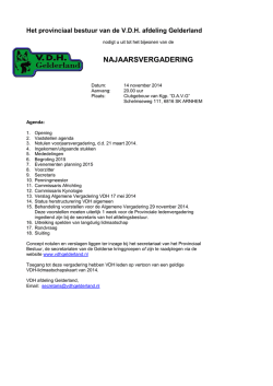 Het provinciaal bestuur van de afdeling Gelderland