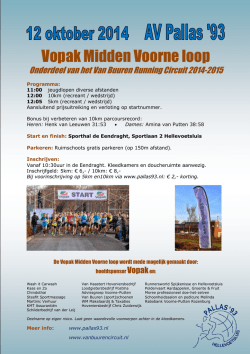 Flyer - Van Buuren Running Circuit