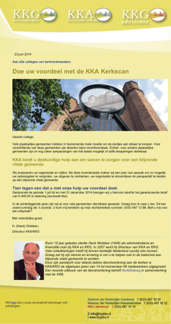 Doe uw voordeel met de KKA Kerkscan